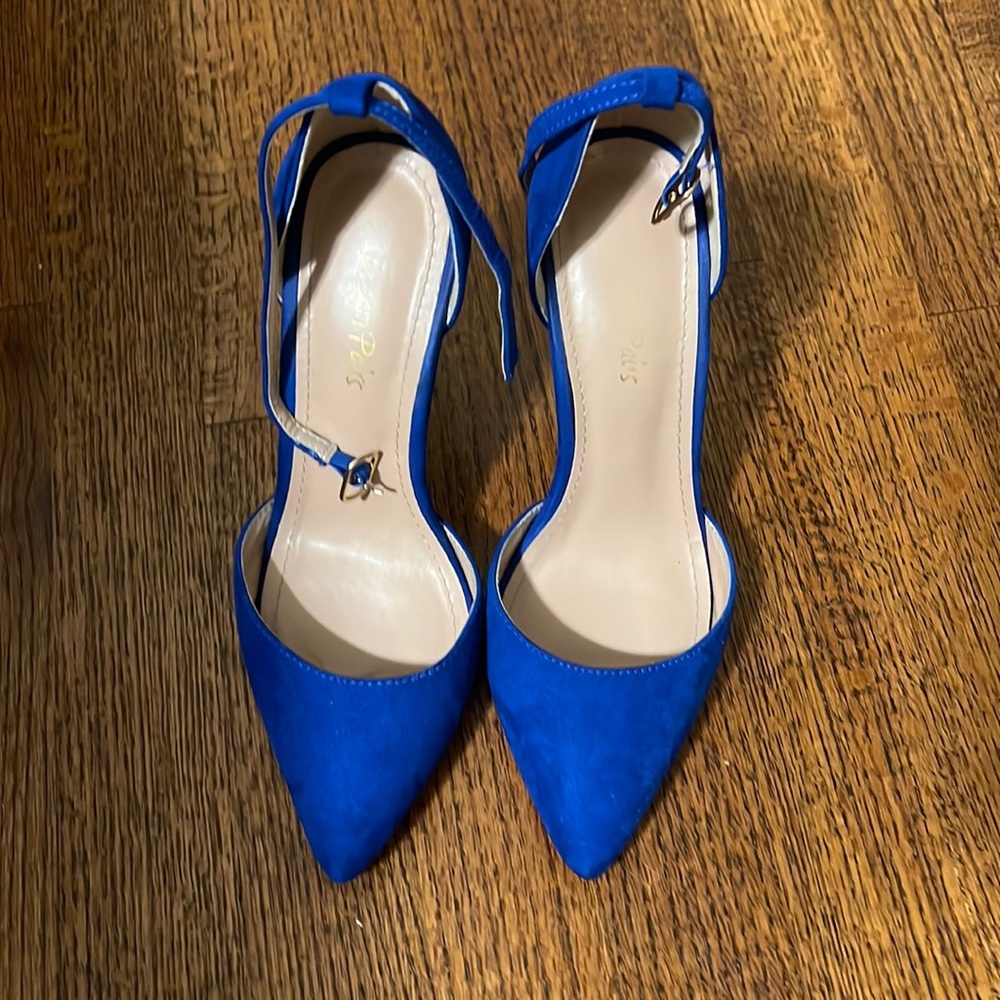 Blue heels